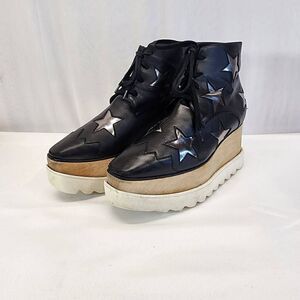 Stella McCartney Elyse Star Platform Ankle Boots Size 37